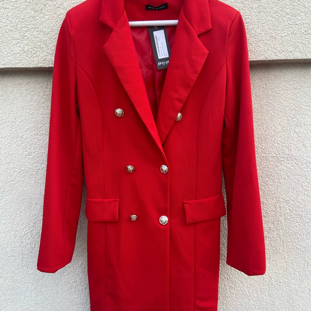 NastyGal Blazer Dress. Made in Italy